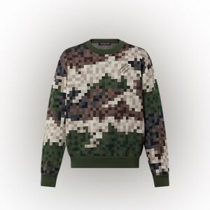 Louis Vuitton Men's Damier Cotton Jacquard Pullover 3L